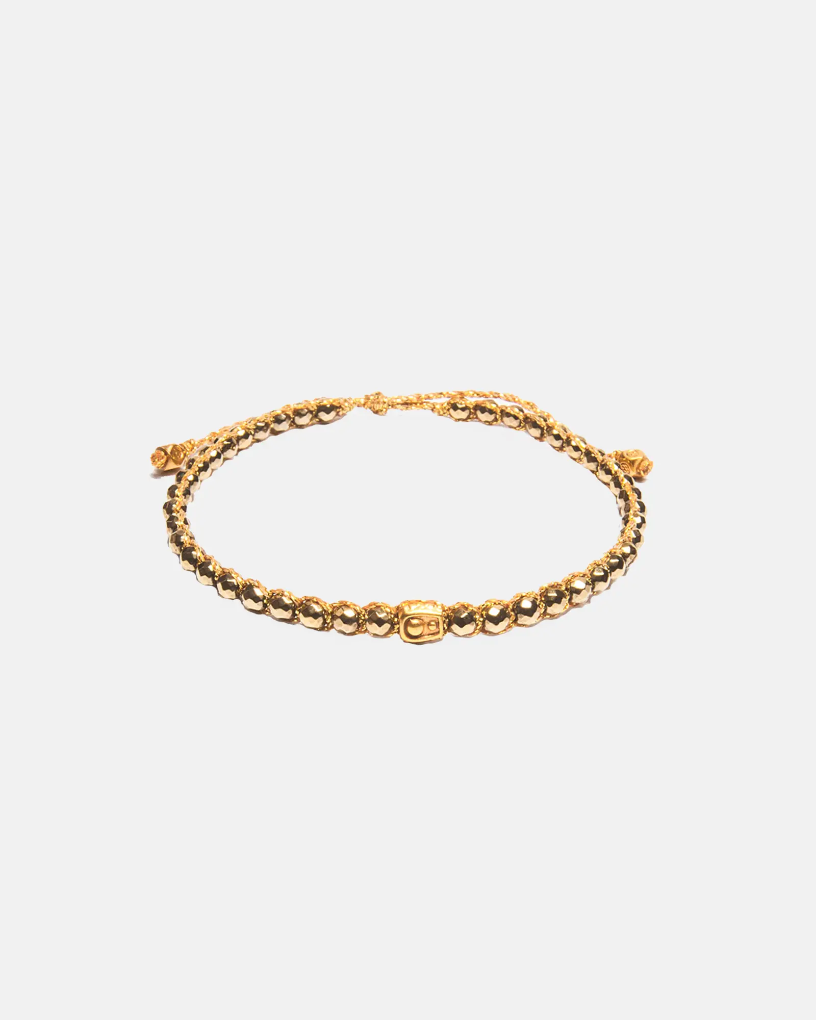 Pyrite Vintage Batu Intan Permata Tali  warna Gold | Gemstones Bracelet for Women Aesthetic Samapura