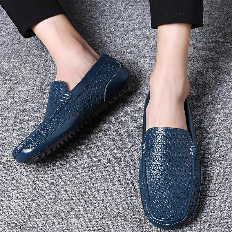 Product Introduction of Giày Da Cho Nam, Khâu Tay, Da Thật, Phong Cách Anh Quốc Ruoshuai, Xuyên Biên Giới, Ngoại Cỡ, Thiết Kế Khoét Lỗ Giày Doug Shoes 14