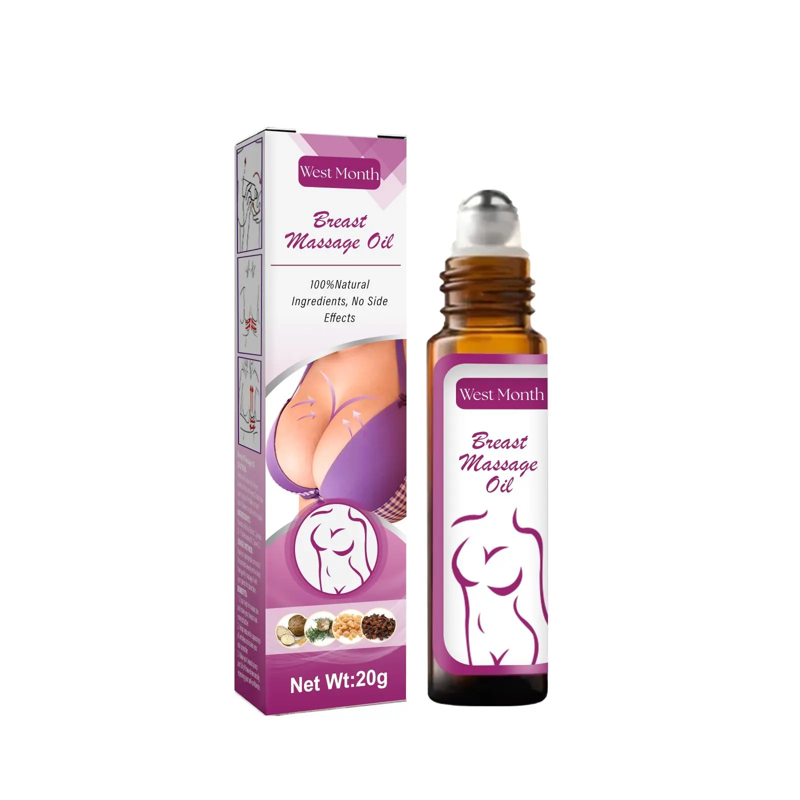 Breast Massage Oil, 1 Box Breast Lifting Oil, Women Breast Care Oil, Body Care Product for Women