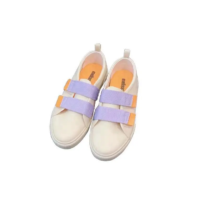 Official store 2023 4 colors Melissas shoes for women Classic versatile style VELCRO design Casual easy matching girls ladies flat shoes