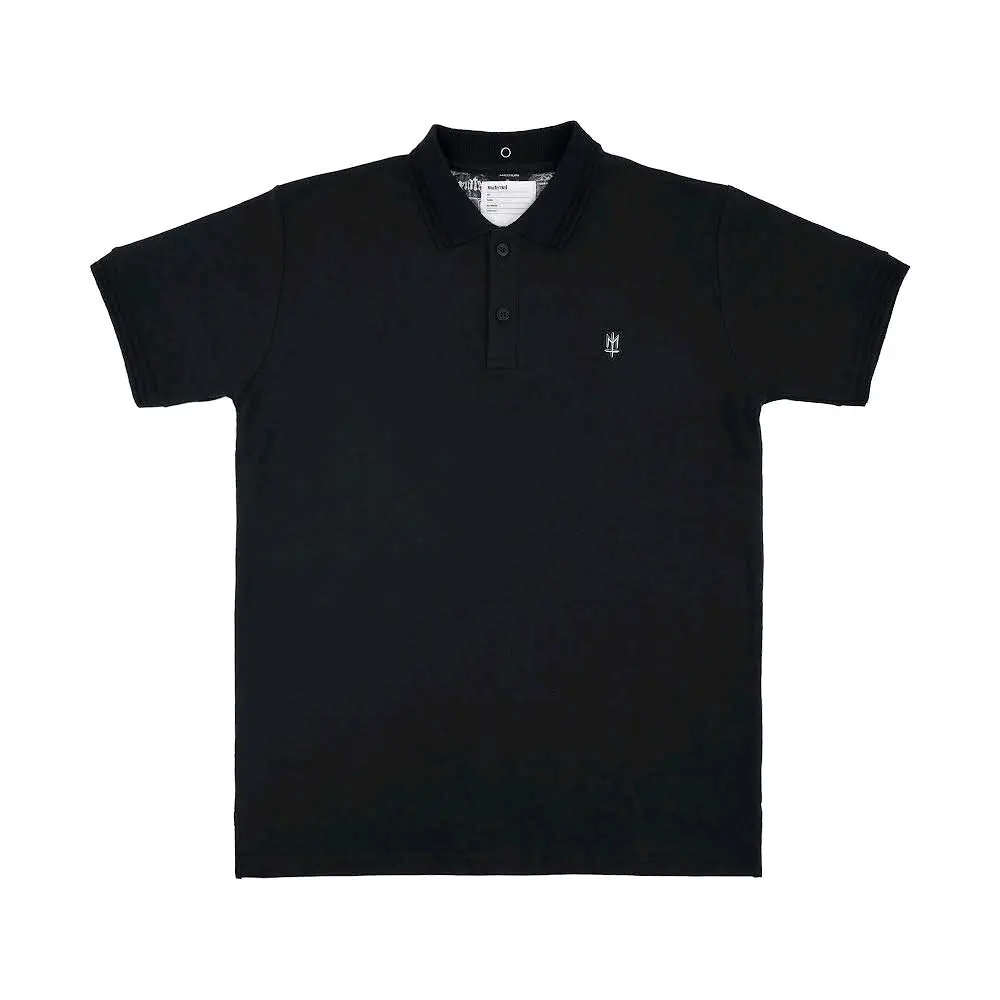 Maternal Polo Shirt PLUM Hitam Katun Distro Pria Kerah