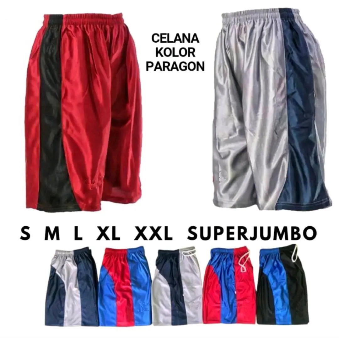 Celana Pendek Pria Olahraga Sepak Bola futsal basket  Murah Nyaman Dipakai logo bordir