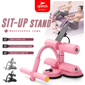 SPEEDS Sit Up Stand + Resistance Band Sit Up Portable 3 Suction Cups Bantu Holder Penahan Kaki  Alat Olahraga Pembakar Lemak 022-7