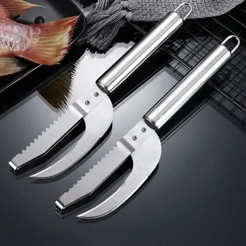 Pisau Ikan 3in1 Pisau 3 in 1 Skewer Alat Pemotong Ikan Pisau Ikan Pembersih Sisik 4