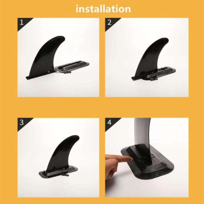 Water Sports Slide-in Fin SUP Fins Stand Up Paddle Board Surfboard Surfing Board Paddle Side Fin Stablizer Kayaking Accessories 2