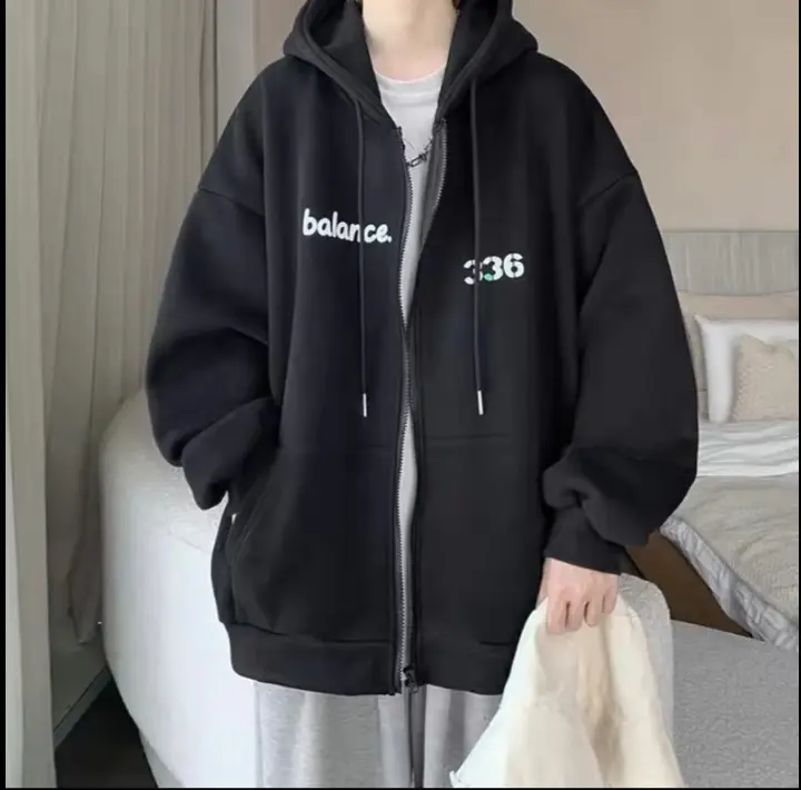Áo khoác nỉ hoodie nam nữ.áo hoodre from rộng balan 0