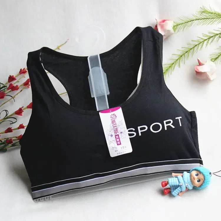 Áo lót có đệm cho bé gái từ 30- 45kg Cotton 6