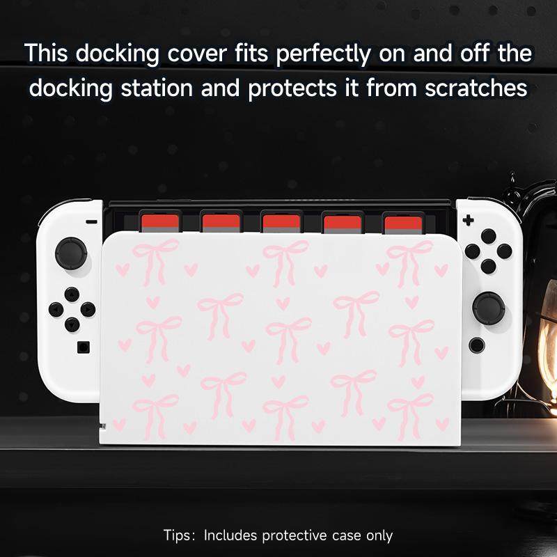 Slim Case Compatible with Switch NS/OLED, Gaming Accessory, ABS Material, Nice Pattern, Protective Case, Hard Shell Accessory Set 5