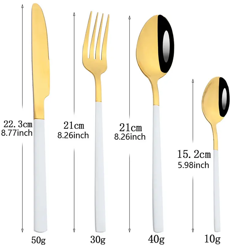 Stainless Steel Cutlery Set (24pcs/set), Including Knives, Forks & Spoons, Tableware Set for Home Kitchen Dining Room, Utensils, Kitchenware 2