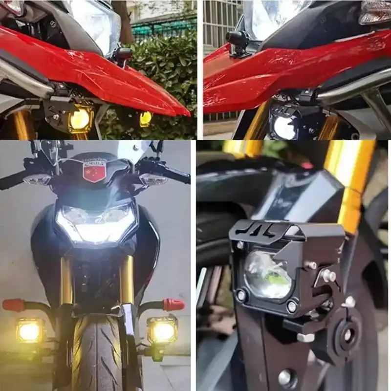 Lampu Tembak Laser Cree Led Trasnformer 40W 2Warna HI LO Putih Kuning Superbright Mobil Motor Dual CSP Lampu Tembak Led 4d Laser 4
