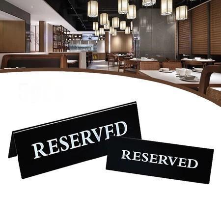 20*7cm Reserve Acrylic Table Sign Papan Meja Reserved Tanda Untuk ...