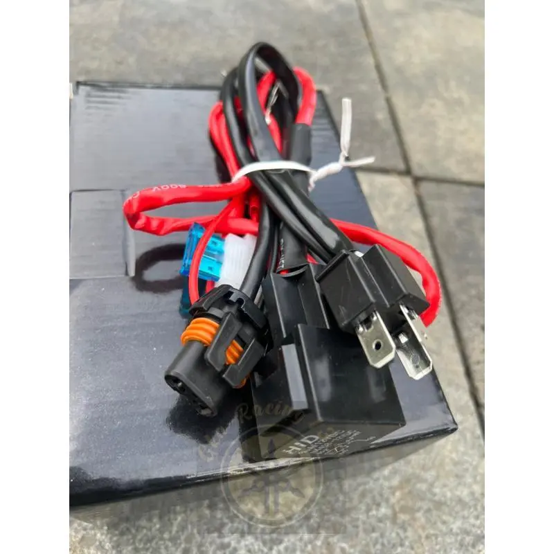 Kabel Relay Super Lampu HID Projector Biled Projie LED Motor Mobil H4 1 Lampu dan 2 Lampu Kabel Relay Set Biled 2