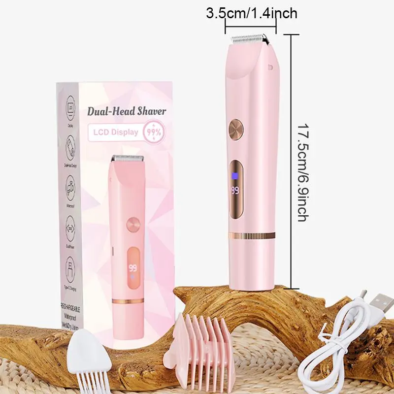 Electric Hair Trimmer, 1 Count Portable Rechargeable Hair Removal Tool for Women, Gentle Hair Removal Machine for Underarm, Bikini, Body, Face, Leg, Eyebrow 1