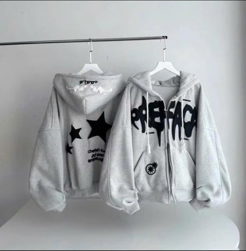 Product Introduction of Áo Khoác Hoodie PREFACE In Nổi Siêu Hot Cho Nữ, Chống Nắng Giữ Ấm Khi Gió Lạnh Về - Jacket Women 4
