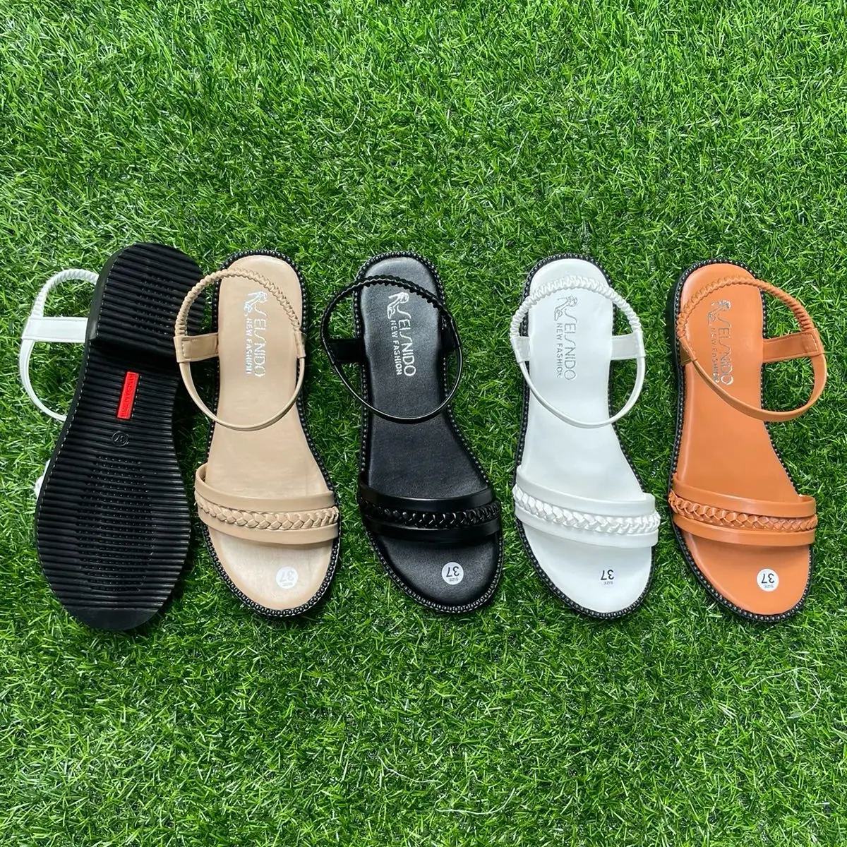 Xăng đan tròn siêu mềm mại Bính 3 dây quai, da mềm, mặt trên có mút - Nữ,   GiàY