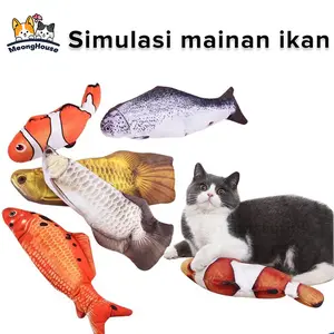 Mainan Ikan untuk Kucing Mainan Kucing Boneka Ikan Catnip Dancing Fish Ukuran Jumbo