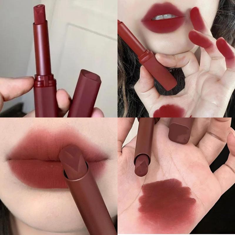Son Môi Nhung Lì Herorange 6 Màu 2.5g Dưỡng Ẩm Lâu Trôi Son Bóng Mỹ Phẩm Trang Điểm Nữ Women Cosmetic