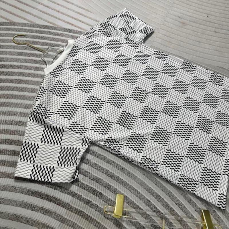 Áo thun kẻ ô vương trắng chất thun lạnh dành cho nam nữu from unisex 2