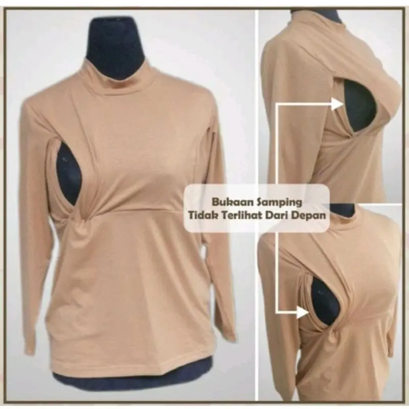 Manset Menyusui Busui Lengan Panjang Spandek Jersey Premium Tebal Adem Elastis