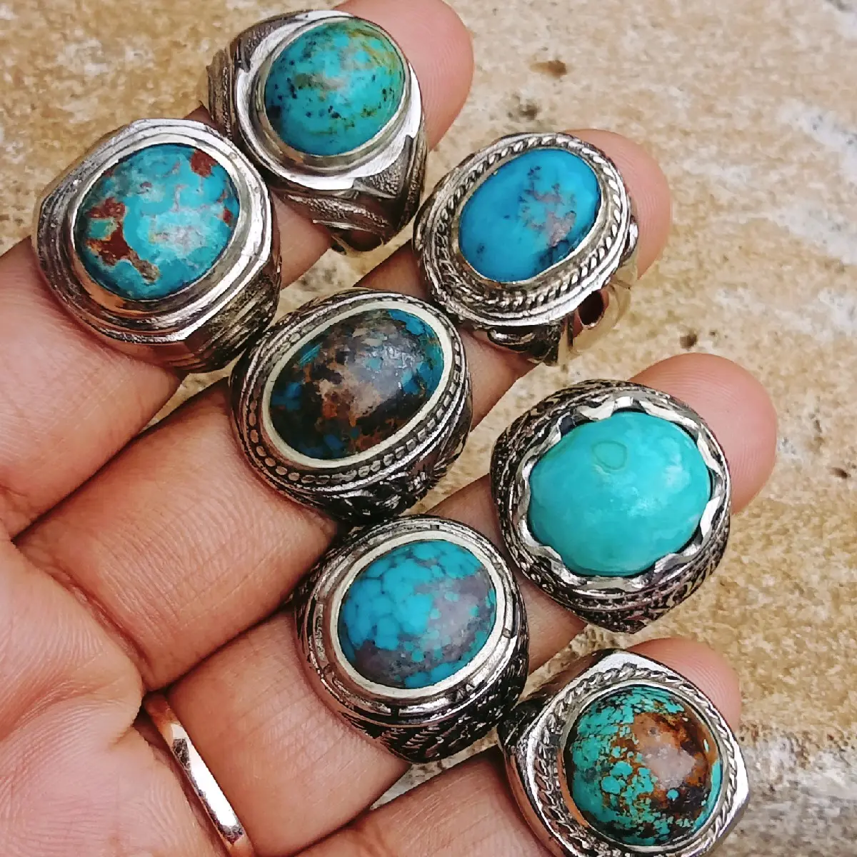 batu cincin turquise persia
