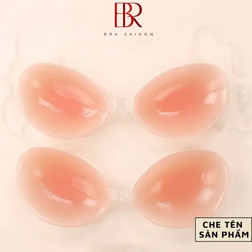 Áo dán silicon cao cấp tàng hình chống lộ, Áo ngực silicon nâng vòng 1 tạo khe 008 Bra Nữ