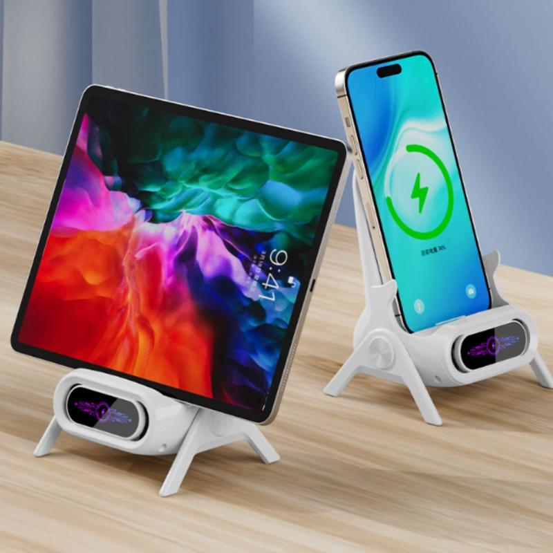 Trạm dock 15W Sạc điện thoại từ không dây Với 3 đầu từ Sạc nhanh Bộ sạc điện thoại hình ghế Ổn định Phổ thông Giá đỡ điện thoại Điện thoại di động