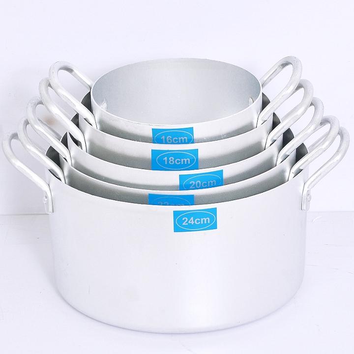 Bộ 5 Nồi Nhôm Hải Phòng 16cm 18cm 20cm 22cm 24cm - Nhôm Hải Phòng bono  inhom