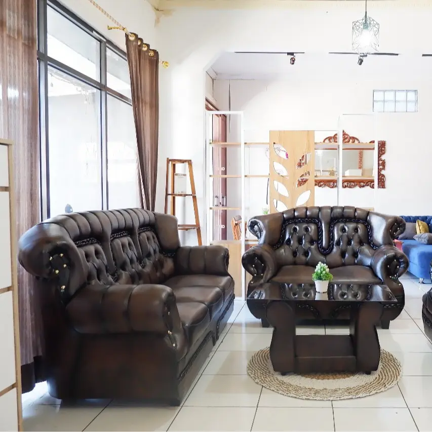 sofa jaguar 321 warna merah dan coklat