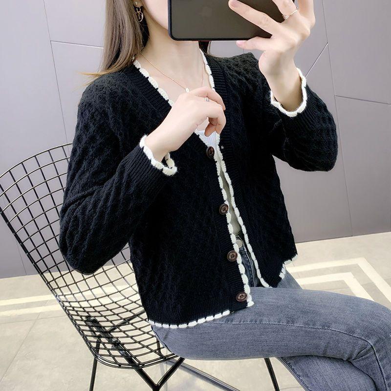 Product Introduction of Áo Cardigan Dệt Kim, Phong Cách Hương Thơm Nhỏ, Dành Cho Nữ, Thích Hợp Cho Mùa Xuân Và Mùa Thu, Mỏng Và Dễ Phối Đồ, Áo Khoác Len Sành Điệu, Hàng Mới Về, Phong Cách Hàn Quốc, Dáng Rộng Vừa Vặn, 2025 7