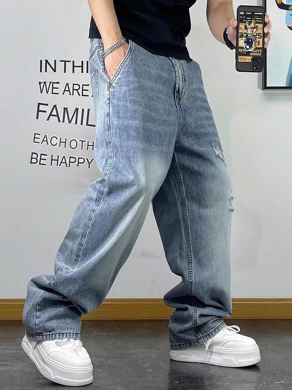 Quần Form Baggy Dáng Rộng, Quần Jean Ống Suông Trẻ Trung Năng Động - Jean282