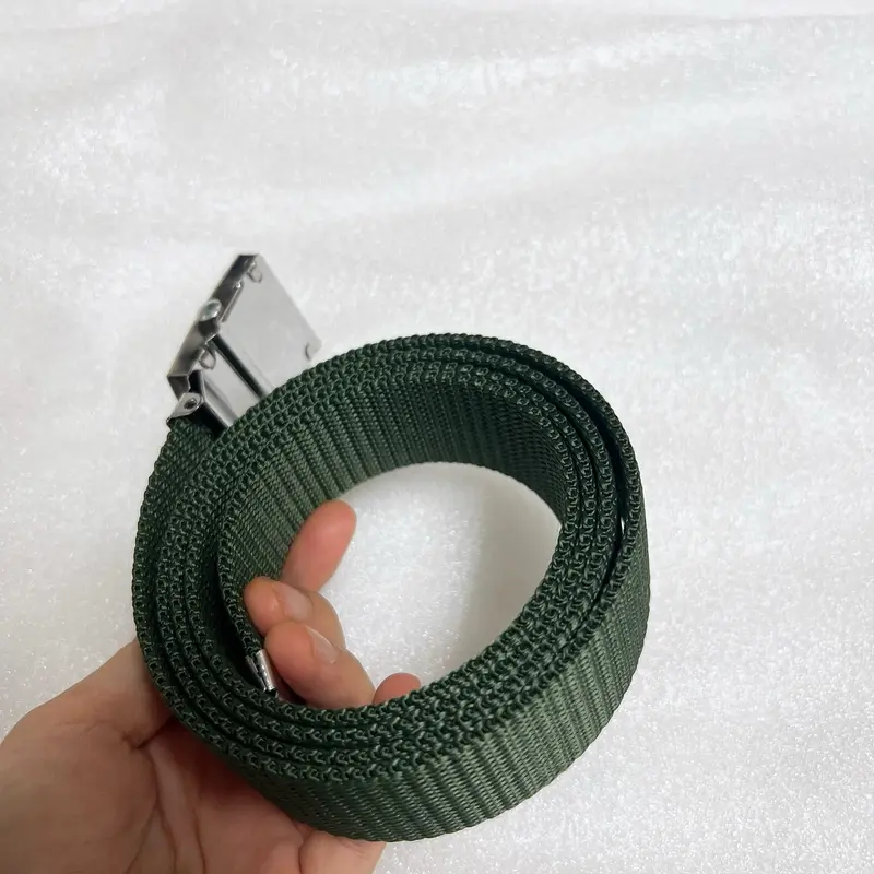 ( Siêu sale )Dây lưng chất liệu dù xanh,day linh xanh khoá con lăn 3