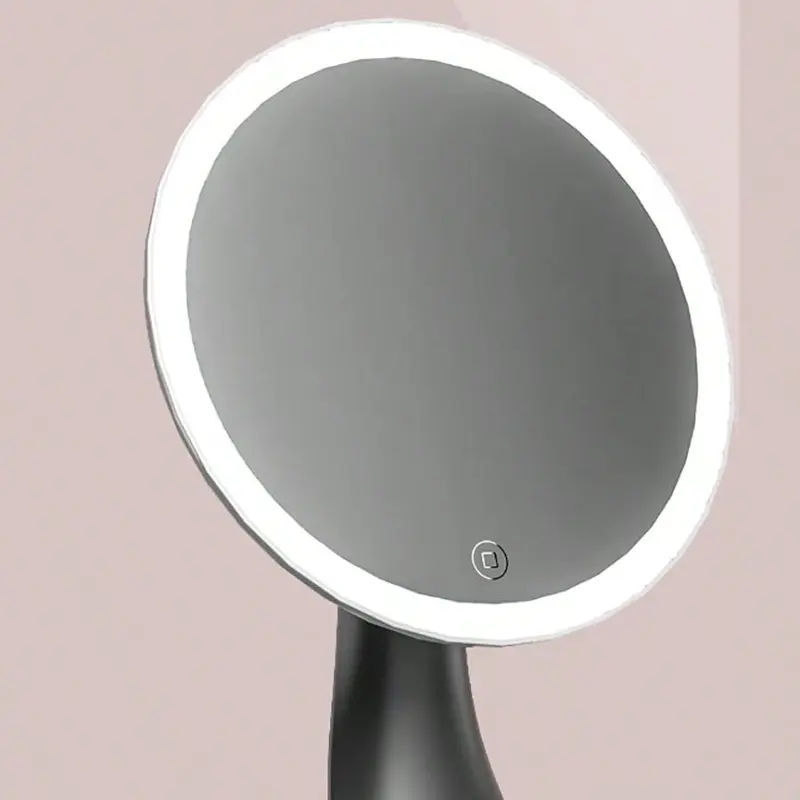 Light Filling Cosmetic Mirror, 1 Count USB Rechargeable Touch Control Foldable LED Makeup Mirror, Desktop Mirror for Bedroom Living Room Office 3