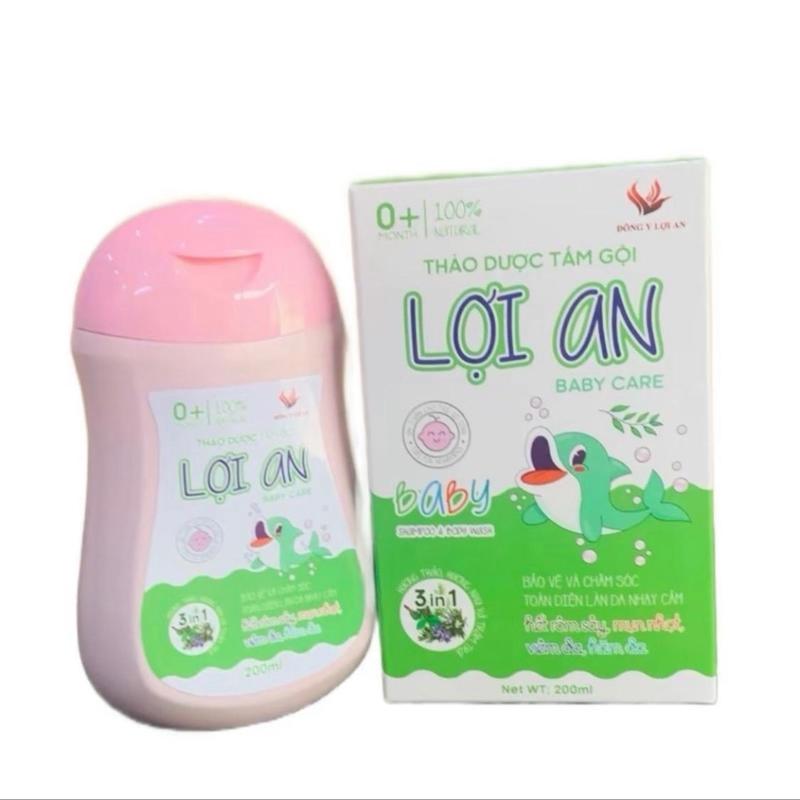 (TẶNG QUÀ) Bộ 3 Tinh dầu, kem bôi,thảo dược tắm gội (200ml) Lợi An Cho Bé 5