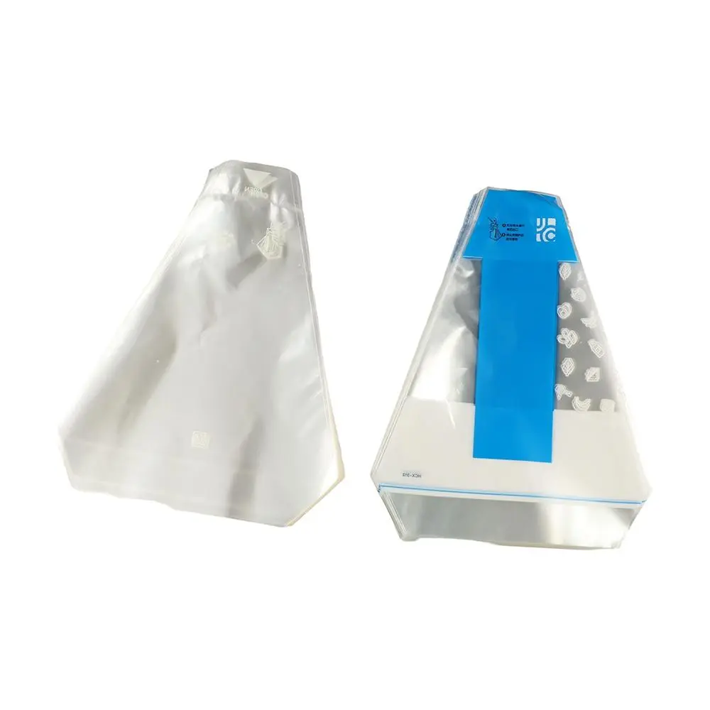 100pcs Sandwich Containers Plastic Disposable Sandwich Packaging Bag Transparent Triangle Bread Bags Easy To Tear Printed Sandwich Wrappers Birthday Party