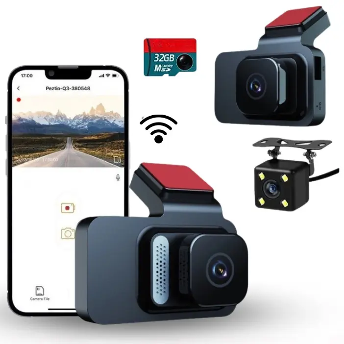 Camera hành trình WiFi, Ontekco A50 PRO, Màn hình 3 inch, Full HD 1080p, Màn hình đỗ xe, Bảo hành 12 tháng