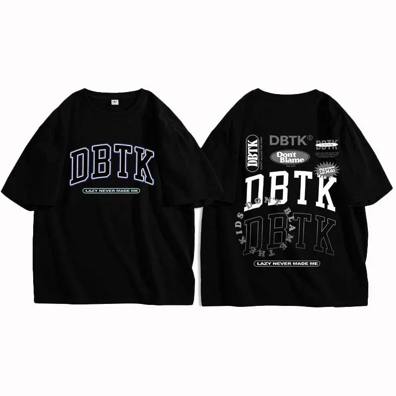 Trendy brand summer letters, new men's and women's prints, casual couples, and versatile 3DT-shirts