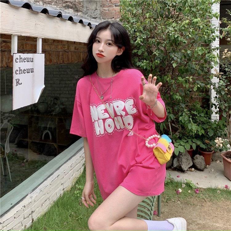 ÁO THUN FROM RỘNG NEVER HOOD  FORM FREESIZE 40KG ĐẾN 70KG XUSHOP92 7