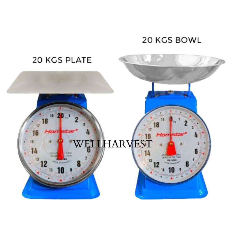 Kilohan Sample (Homstar) 20KG plate/BOWL WEIGHING SCALE/TIMBANGAN/KILOHAN Transferable ...