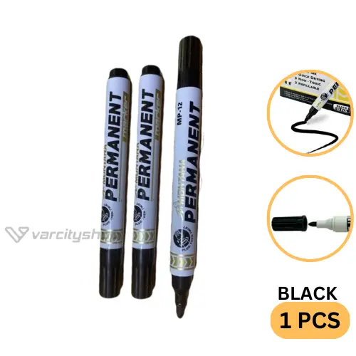 [ SATUAN ]  Spidol Permanen Permanent Mp-12 MP12 Permanent Marker Stationery Hitam