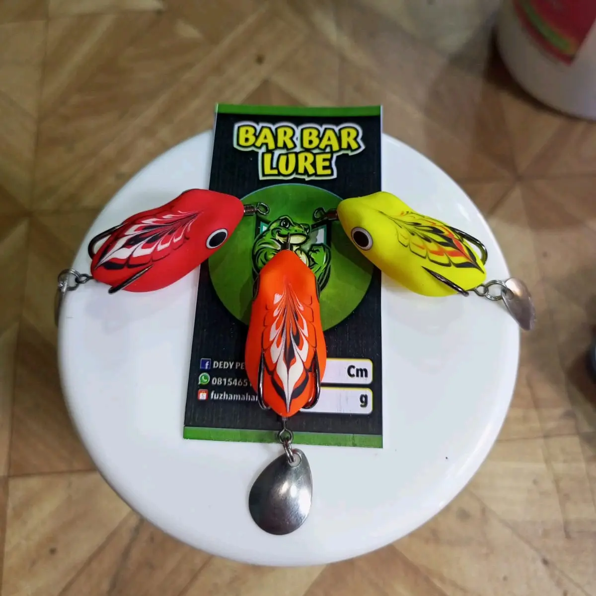 BAR BAR LURE Soft Frog umpan casting ukuran 3,5cm model muntak