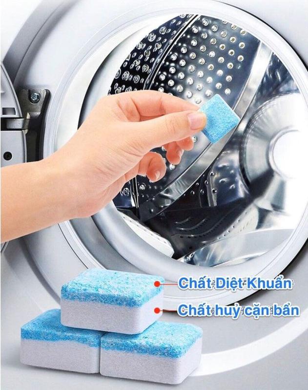 VIÊN TẨY LỒNG MÁY GIẶT hộp 12 viên Làm Sạch 1