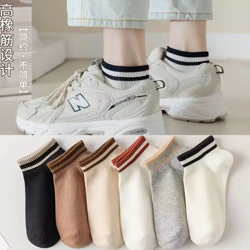 Stokin, Stokin Wanita, Musim Panas dan Musim Luruh, Stokin Berjalur Nipis, Ins Trendy, Fesyen Ringkas, Stokin Lelaki dan Wanita, Sukan Sama, Serba guna, Gaya Preppy