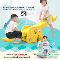 Gambar MOLION SNI Mainan Jungkat Jungkit Mainan Anak Prosotan Seesaw Perosotan Tunggang Kuda Kudaan Jungkat Jungkit Berstandar 001-M1503 - 1503KNG dari Speedshome Kota Surabaya 1 Tokopedia