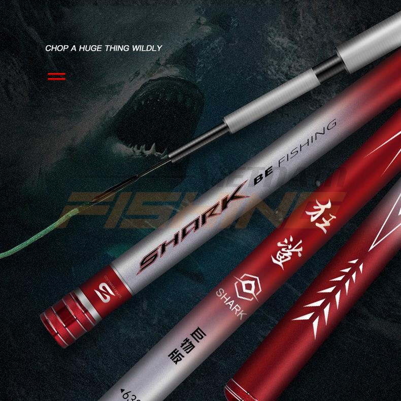 Cần câu tay Handing Shark F1 độ cứng 5H chuyên câu đơn câu đài chất liệu carbon cao cấp tặng kèm ngọn phụ Đồ Câu Việt Bắ