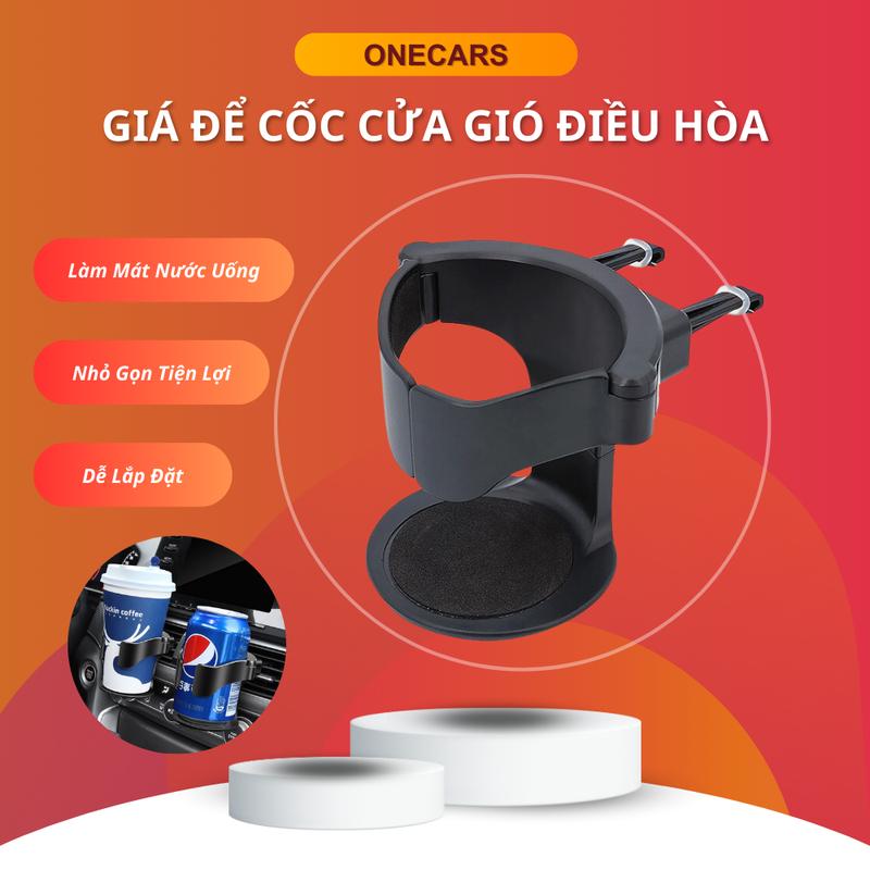 Giá Để Cốc Nước Làm Mát Cửa Gió Điều Hòa Ô Tô Đa Năng Chịu Lực Phụ Tùng