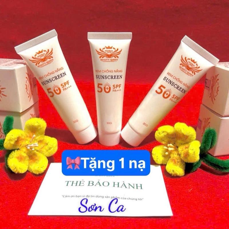 3 tuýp kem chống nắng BEAUTY QUEEN