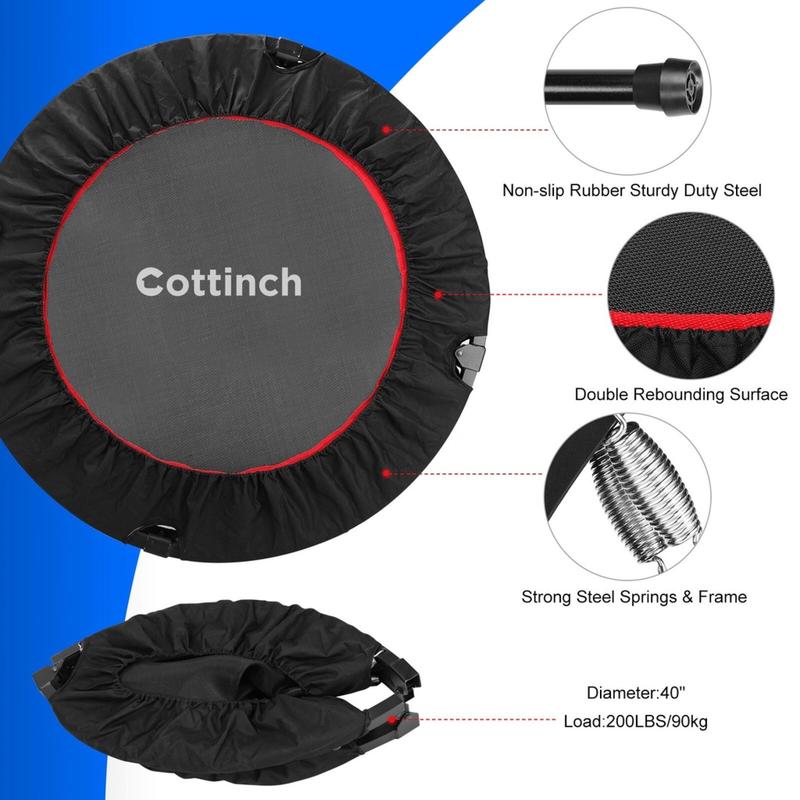 Product Introduction of 【COD】Trampoline Fitness Home Children's Indoor Bouncer Bed Kids Rubbing Bed Adult Exercise Weight Loss Small Trampoline 5