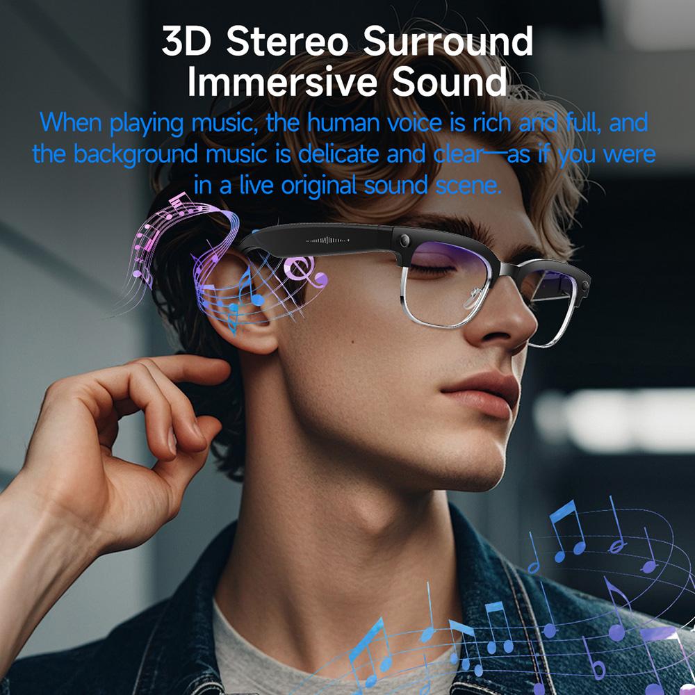 AI Smart Glasses with 8MP Camera Video Recording 100+ Languages Translation Sunglasses Bluetooth Call Music Play Men Women 2025 - Image 3