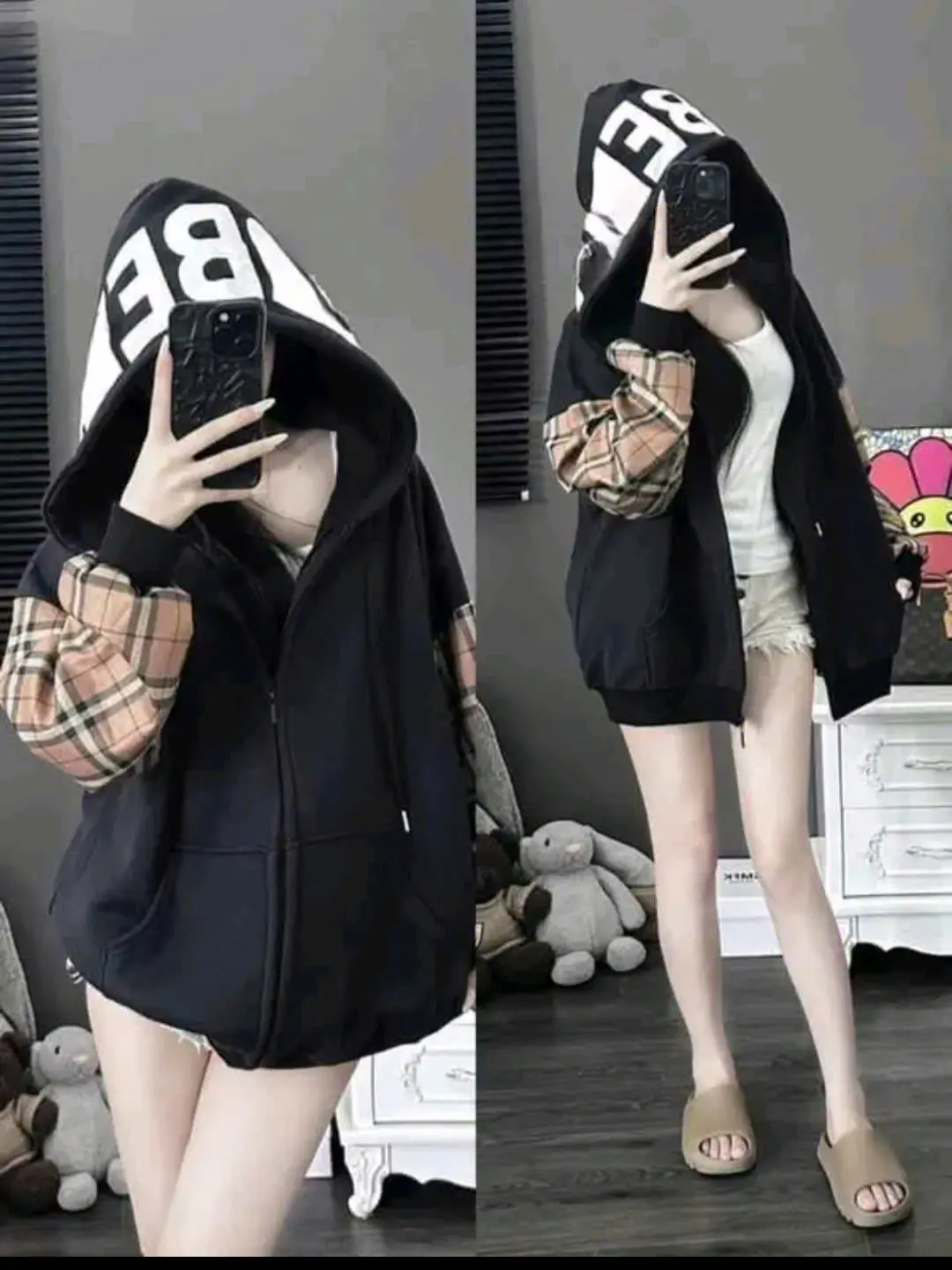 Áo Hoodie nỉ BBR chất cotton dày dặn khong xù nam nữ