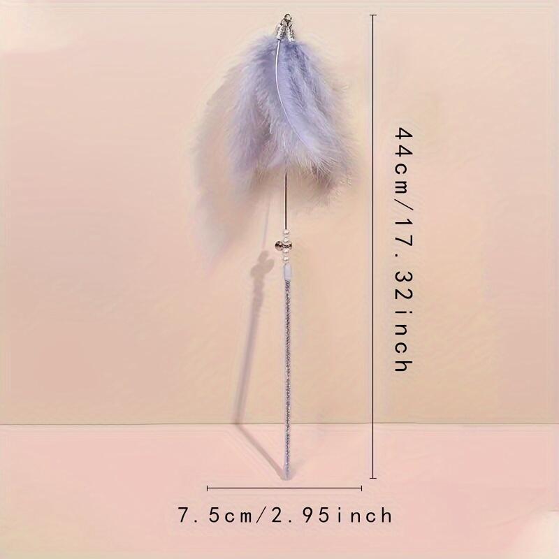 5-Piece Cat Teaser Set: Bite-Resistant Feather & Bell. Interactive Pet Supplies Must-Have! 2